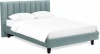 577506 Кровать Queen II Sofia L 1600 ОГОГО (арт.577506), (Ткань/Бирюзовый)