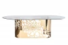 GY-8514STOL/OB GY-8514STOL/OB Стол обеденный стекло прозр/золото 240*110*74,5см Garda Decor