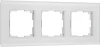 W0033101 Рамка на 3 поста (белый, стекло soft-touch) Werkel W0033101 (a064566)