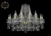 11.25.16+8.300.Gd.Sp Подвесная большая люстра Art Classic 11.25 11.25.16+8.300.Gd.Sp (220V, хрусталь, на цепи, подсвечник, свеча)
