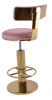 MC111-PK-2casa Стул барный Вивиан MC111-PK-2, пыльная роза/глянцевое золото