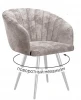 00-00073883 Стул DikLine 442 поворотный, M02 бежевый, ножки белые арт.00-00073883