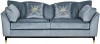 GD-SIENA-ДБМ-2К Диван Garda Decor GD-SIENA-ДБМ-2К (Черный/Синий)