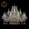 11.12.10+5.240.Gd.Sp.R801 Подвесная люстра с хрустальными подвесками Art Classic 11.12 11.12.10+5.240.Gd.Sp.R801 (220V, на цепи, подсвечник, свеча)