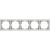 WL03-Frame-05-ivory Рамка на 5 постов Werkel Snabb, слоновая кость с хромом