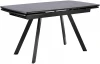00-00068779 Стол DikLine UK120 Керамика Серый мрамор,подстолье черное,опоры черные