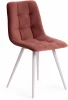 17288 Стул CHILLY (mod. 7095-1) / 1 шт. в упаковке Tetchair (Ткань,Металл/Коралловый,Белый) арт.17288