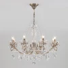 10103/8 античная бронза Подвесная люстра Eurosvet Teodore 10103/8 античная бронза/прозрачный хрусталь Strotskis