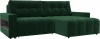 128937 Диван угловой с полками Лига-053 НПБ Лига Диванов (Велюр) арт.128937