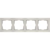 WL03-Frame-04 Рамка на 4 поста Werkel Snabb Basic, слоновая кость