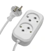 39202 Удлинитель 2-х местный без заземления 3 метра (белый) Stekker Home 39202