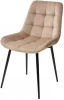688M04189 Обеденный стул M-City ХОФМАН, цвет капучино #H65, велюр / черный каркас 4 шт./1 к