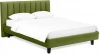 577513 Кровать Queen II Sofia L 1600 ОГОГО (арт.577513), (Ткань/Зеленый)