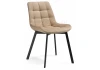 489739 Стул Notta на металлокаркасе Челси бежевый / черный 489739