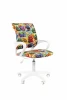 CHAIRMAN Kids 103 LT белый пластик Кресло Chairman Kids 103 Россия ткань монстры LT