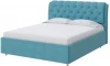 1921274 PROxSON Кровать Chester (Ткань: Велюр Лофти Лазурь) 180x200