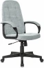CH 002 LT28 Кресло руководителя Бюрократ CH 002 Fabric серо-голубой Light-28 крестов. пластик