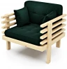 20819 Кресло Arsko Стоун сосна зеленый велюр