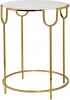 79MAL-7067 Стол журнальный с мраморной столешницей d45*60см Garda Decor арт.79MAL-7067