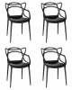 LMZL-PP601-N_P-B-03 Набор 4 шт стул обеденный DOBRIN MASTERS (чёрный (B-03))