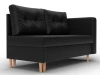 132582 Кушетка Лига-098 (ДВП,ДСП,ЛДСП,Брус,Фанера/Дерево/Экокожа/черный) Лига Диванов 132582