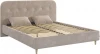 KM1.6-19.2765 Кровать с основанием Лео 160х200 см Mebelson (ДСП,Дерево,Велюр,Металл/Латте,Капучино) арт.KM1.6-19.2765