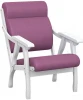 007745 Кресло Вега 10 ткань пурпурный, каркас снег от фабрики Mebelik