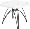 5488595201 Столик журнальный SHT-S112/TT20 ЛДСП 60 черный муар/мрамор каррара белый Sheffilton 5488595201
