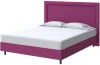 2032040 PROxSON Кровать London Boxspring Standart (Ткань: Рогожка Savana Berry (фиолетовый)) 120x200