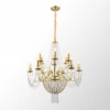 LSP-6004 Подвесная люстра Lussole Rains LSP-6004 (220V, хрусталь, на цепи, подсвечник, свеча)
