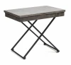 14415 Стол универсальный трансформируемый MERIDIAN Серый бетон, основание черное (МДФ/металл)