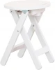 008422 Табурет складной снег Mebelik арт.008422