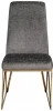 30C-20140 30C-20140 Стул велюр шенилл серый/браш.золото 49*65*99см Garda Decor