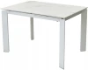 614M03984 Стол CORNER 120 GLOSS STATUARIO WHITE SINTERED STONE / WHITE
