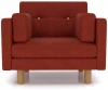 19463 Кресло Arsko Ингвар терракотовый велюр