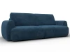 136928 Диван прямой Лига-115 НПБ (ДСП,Фанера,Велюр/Синий) Лига Диванов 136928