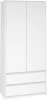 528274 Шкафы Woodville Идена ШК06-900 ЛДСП белое / ЛДСП белое