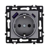 AS-016GY Розетка штепсельная SCHUKO 16A/250 В с USB A+C 20W, серый Kollinger Asthetik AS-016GY