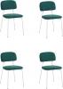 УТ000040814 Стул Stool Group Chao темно-зеленый белые ножки 4 шт. арт.УТ000040814