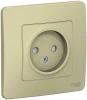 BLNRS000117 Розетка встраиваемая без заземления со шторками (бежевый) Systeme Electric Blanca BLNRS000117