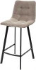 461MC05899 Полубарный стул CHILLI-QB SQUARE латте #25, велюр/ черный каркас (H=66cm) М-City (арт.461MC05899)