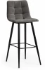14350 Стул барный CHILLY (mod.7095б) (Ткань,Металл /Серый,Черный)
