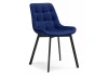 493363 Стул Notta на металлокаркасе Челси синий / черный 493363