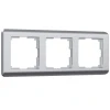 W0032106 Рамка на 3 поста Stream (серебряный) Werkel W0032106 (a051277)