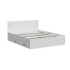 00-00184859 Кровать Арника двойная с ящиками Бали, Белый шагрень