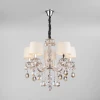 10098/5 серебро Подвесная люстра Eurosvet Argenta 10098/5 серебро/тонированный хрусталь Strotskis