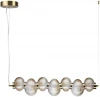 5095/24L Подвесной светильник линейный Odeon Light Bruco 5095/24L латунный/янтарный градиент/металл/стекло LED 24W 4000K (220V, на тросе)