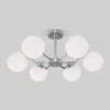 70154/6 хром Умная потолочная люстра на штанге Eurosvet Frost 70154/6 хром (220V, шарики)