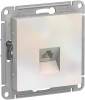 ATN000481 Телефонная розетка встраиваемая RJ-11 (жемчужный) Systeme Electric AtlasDesign ATN000481