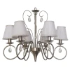 840/6-Whitechrome Подвесная люстра IDLamp 840 840/6-Whitechrome